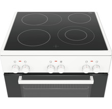 Cuisinière électrique avec plaque vitrocéramique et four