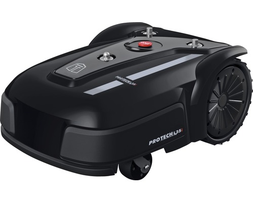 Tondeuse robot TECHline Pro Tech L35i, pour pentes jusqu'à 45° Tondeuse robot noire de la marque Protech L35i