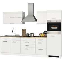 Cuisine complète avec appareils Held Möbel Mailand 290 cm blanc haute brillance démontée 604.1.6210