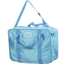 Sac bleu clair avec bandoulière et poignées