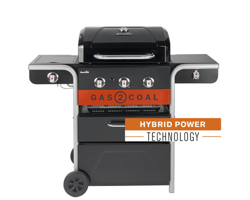 Gasgrill mit Kohlefunktion auf Rädern