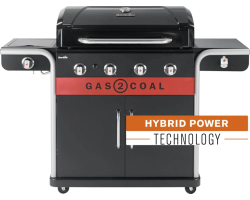 Barbecue à gaz pour une utilisation avec du gaz et du charbon