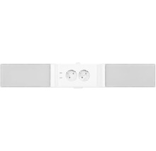 Feuchtraum-Steckdose für Aufputzmontage mit Klappdeckel