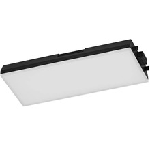 Rechteckige LED-Wandleuchte mit schwarzem Rahmen