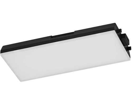 Rechteckige LED-Wandleuchte mit schwarzem Rahmen