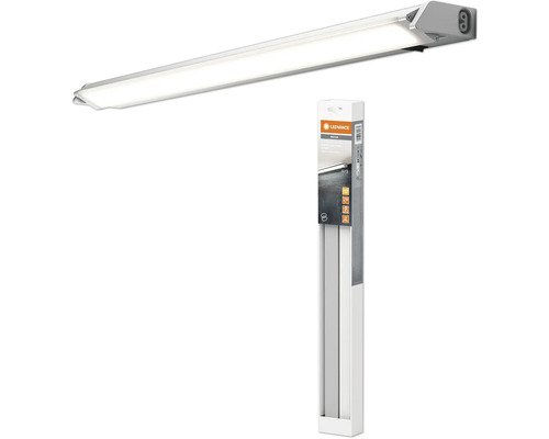 LEDVANCE Logo, LED-Feuchtraumleuchte und Verpackung