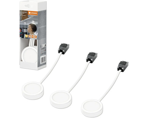 LEDVANCE Unterbauleuchte mit drei Leuchten und Verpackung