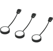 Drei LED Möbelleuchten mit Kabel und Anschluss