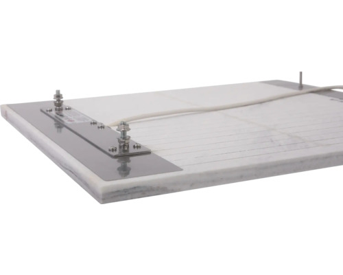 Coupe-polystyrène avec fil chauffant et éléments métalliques