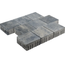 Pflasterstein Quadratpflaster Crescendo grau-anthrazit-melange mit Microfase 20 cm x 20 cm x 8 cm
