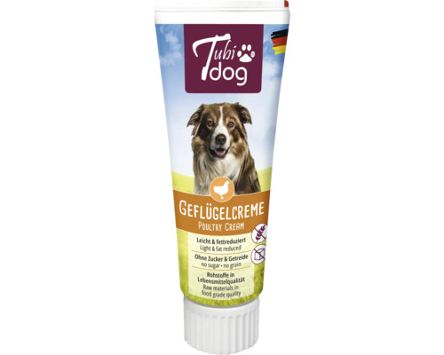 Friandise pour chiens Tubidog crème de volaille, 75 g Tubidog crème de volaille pour chiens en tube