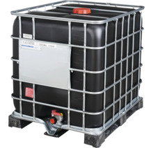 Conteneur IBC avec cage grillagée sur palette