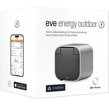 Prise Outdoor Eve Energy argent IP 44