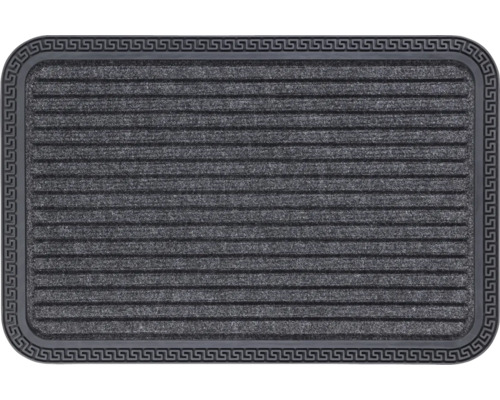 Paillasson en reps avec bordure en caoutchouc Border Star anthracite 40x60 cm