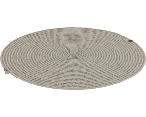 Tapis ovale avec motif tressé