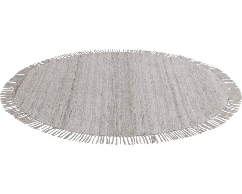 Tapis rond avec des franges