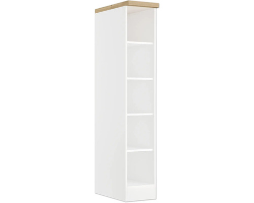 Held Möbel Regal Kiel BxTxH 30 x 60 x 166 cm weiß hochglanz zerlegt 581.6341 Étagère blanche à cinq compartiments