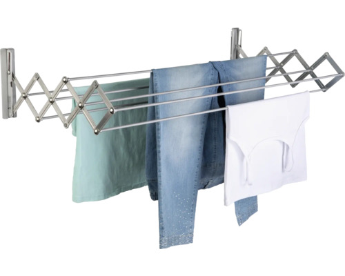 Wäscheständer zur Wandmontage mit Wäsche