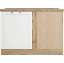 Meuble bas de cuisine avec porte blanche et poignée