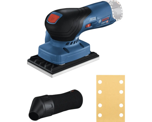 Bosch Exzenterschleifer mit Staubabsaugung und Schleifpapier