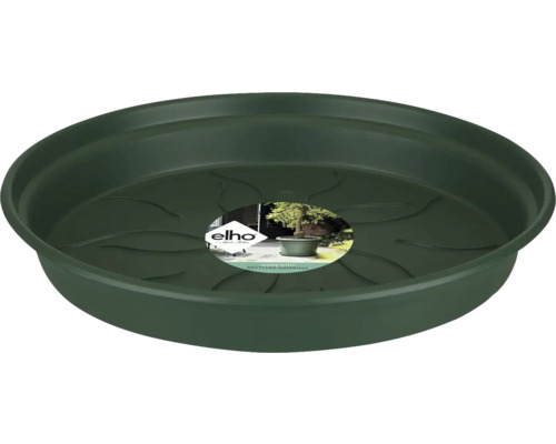Untersetzer elho Green Basics Kunststoff Ø 21,5 H 3 cm grün Untersetzer für Pflanzgefäße