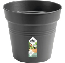 Pot de fleurs Elho gris en matériau recyclé avec trous de drainage