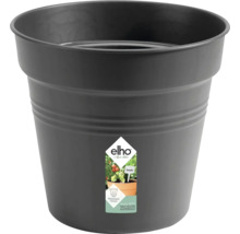 Pot de fleurs gris en plastique avec trous de drainage