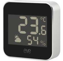 Station météo Logo Eve avec affichage de la température et de l''humidité
