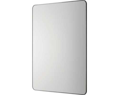Miroir rectangulaire avec coins arrondis et cadre
