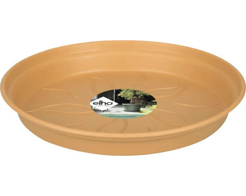 Blumentopf Untersetzer elho Green Basics Kunststoff Ø 17 H 2 cm terracotta Blumenuntersetzer aus Kunststoff