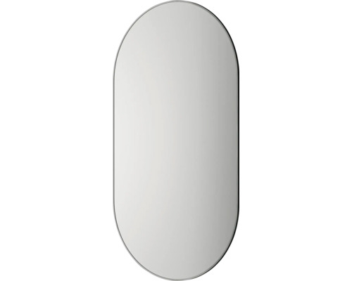Miroir ovale avec cadre fin