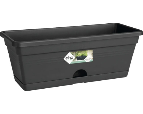 Kit de jardinière elho Mini, plastique, 30x11x11 cm, noir