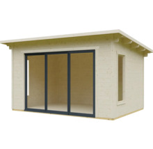 Abri de jardin SKAN Holz Tournai 2 avec plancher 480 x 380 cm nature
