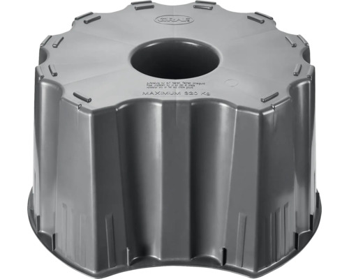 Socle pour récupérateur d'eau de pluie GARANTIA BASICline pour rond 210 l et carré 203 l/300 l gris Socle de réservoir d''eau de pluie en plastique avec une charge maximale de 320 kilogrammes