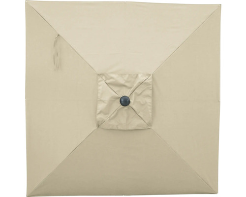 Detailansicht einer quadratischen Sonnenschirmbespannung