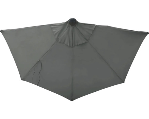 Grauer Sonnenschirm von unten