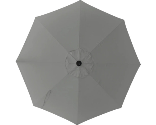 Ersatzbezug SOLUNA für Sonnenschirm 10321834 Beaujeu 300 cm grau Grauer Gartenschirm von oben