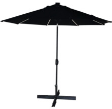 Parasol noir avec support