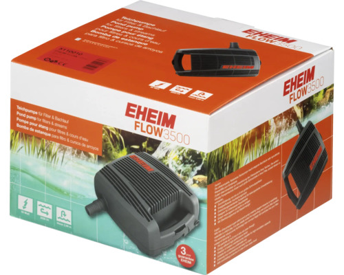 Pompe de bassin EHEIM FLOW3500 pour filtre ou ruissellement Pompe de bassin EHEIM Flow 3500 pour filtres et ruisseaux en emballage