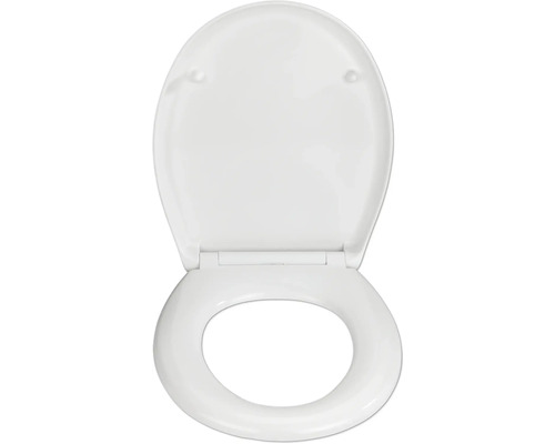 Toilettensitz aus Kunststoff, Aufsicht
