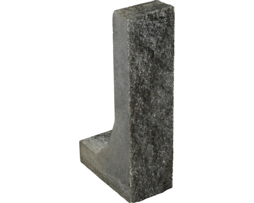 L-Stein Winkelstein iMount Passion basalt 16 x 8 x 60 cm Fußtiefe = 30 cm