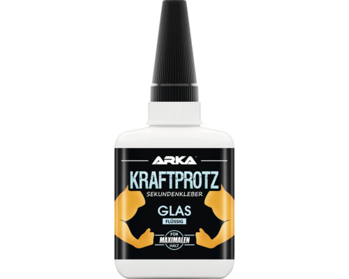 Colle instantanée ARKA Kraftprotz verre liquide 50 g Colle instantanée Arka Kraftprotz pour verre