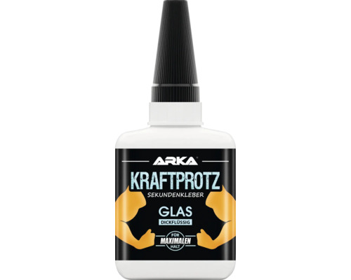 Colle instantanée ARKA Kraftprotz verre visqueuse 50 g Arka Kraftprotz colle instantanée épaisse pour verre