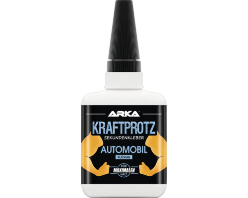 Colle instantanée ARKA Kraftprotz automobile liquide 50 g Flacon de colle instantanée Arka Kraftprotz Automobile liquide