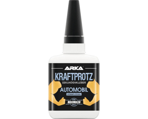 Colle instantanée ARKA Kraftprotz automobile très fluide 50 g Flacon de colle instantanée automobile Kraftprotz