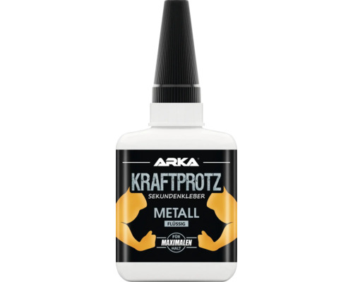 Colle instantanée ARKA Kraftprotz métal liquide 50 g Arka Kraftprotz Colle instantanée métal, liquide