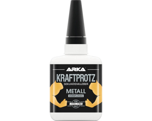 Colle instantanée ARKA Kraftprotz métal très fluide 50 g