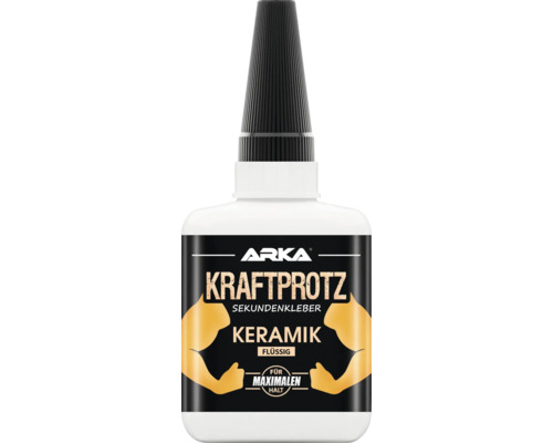 Colle instantanée ARKA Kraftprotz céramique liquide 50 g Arka Kraftprotz colle instantanée pour céramique