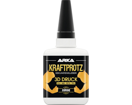 Colle instantanée ARKA Kraftprotz impression 3D liquide 50 g Arka Kraftprotz Colle instantanée pour impression 3D