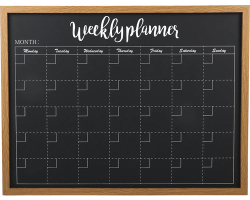 Weekly Planner noir 50x65 cm